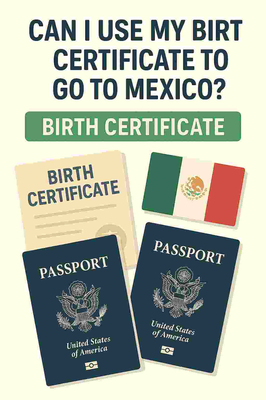 Can I use my birth certificate to go to Mexico?