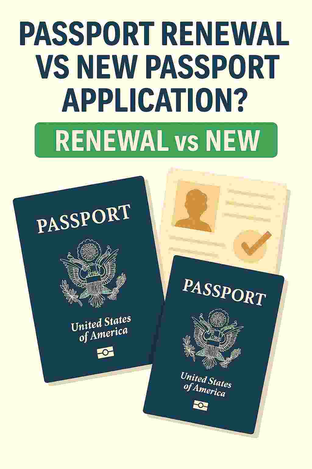 Passport Renewal vs New Passport Application?